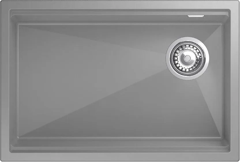 Кухонная мойка RIVELATO LINO 654-R grigio metallizz
