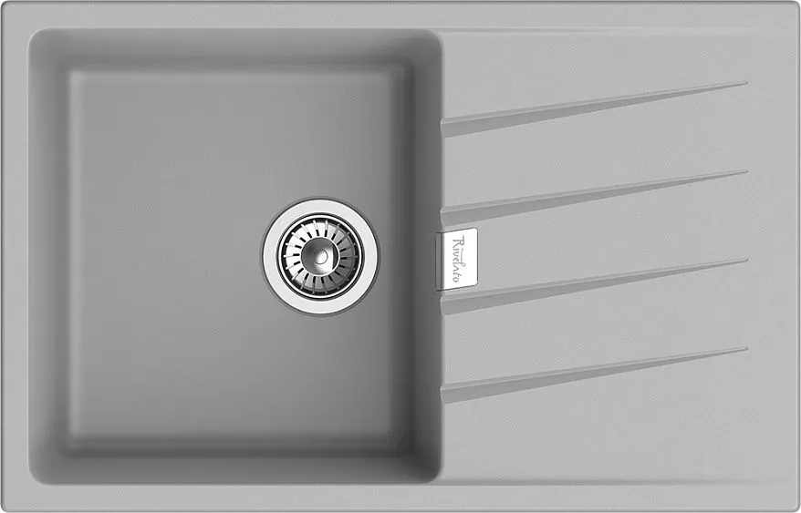 Кухонная мойка RIVELATO RAUM 78 grigio metallizzato