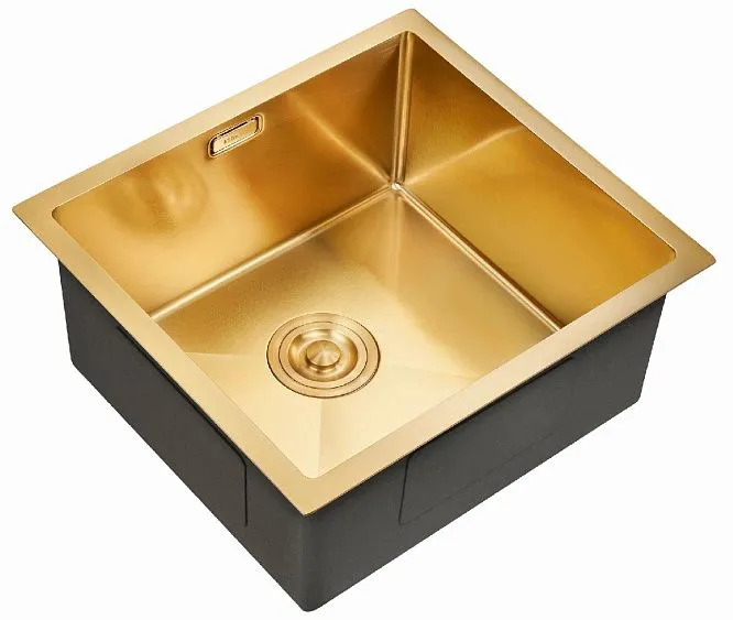 Кухонная мойка MILACIO Denia 48 Steel MC.77448 золото