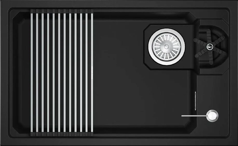 Кухонная мойка GRANULA 7309RU черный