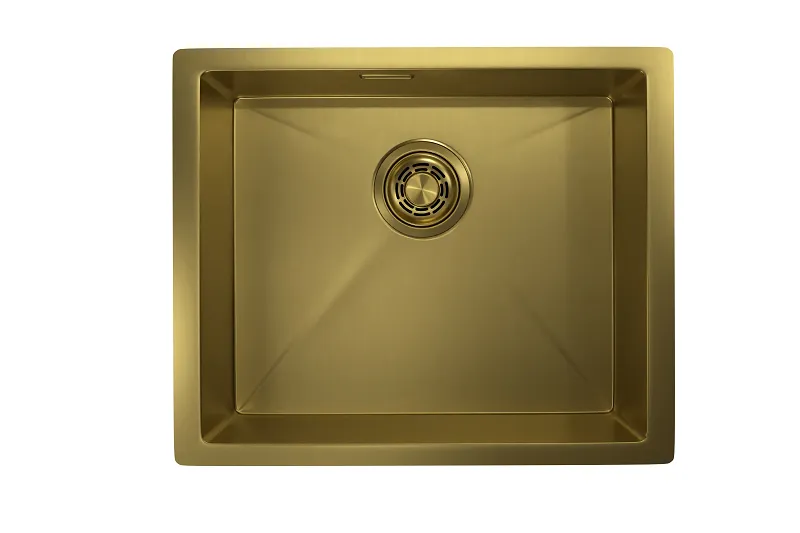 Кухонная мойка GRANULA GR-5445U золото/сатин