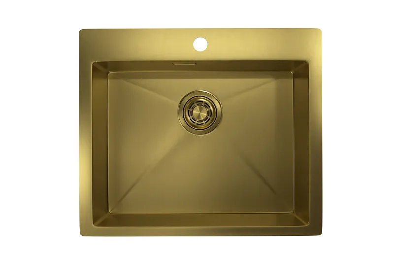Кухонная мойка GRANULA GR-5951 золото/сатин