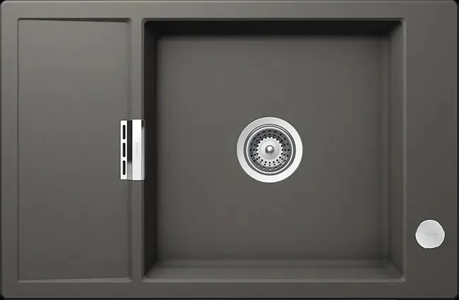 Кухонная мойка SCHOCK Eton 60 D Small Cristadur серебристый камень
