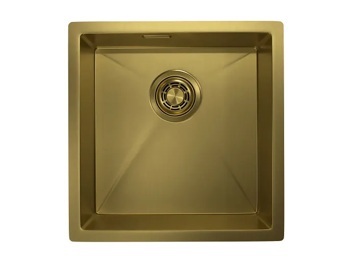 Кухонная мойка GRANULA GR-4445U золото/сатин