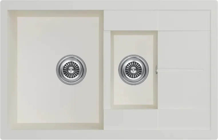 Кухонная мойка KUCHENSTERN FLUG 60-2 ваниль