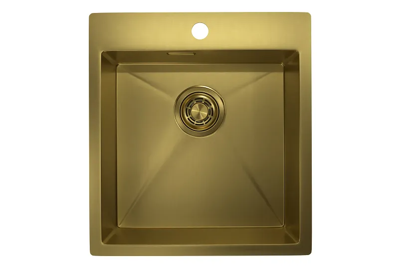 Кухонная мойка GRANULA GR-4600 золото/сатин