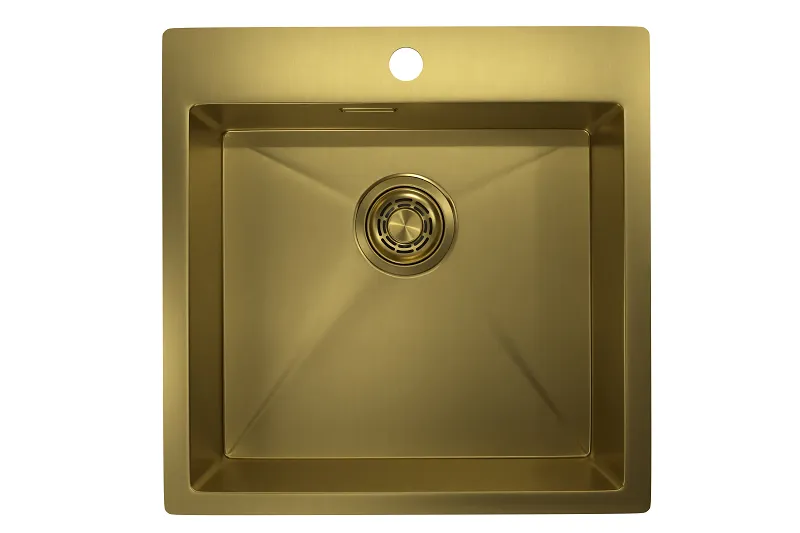 Кухонная мойка GRANULA GR-5151 золото/сатин