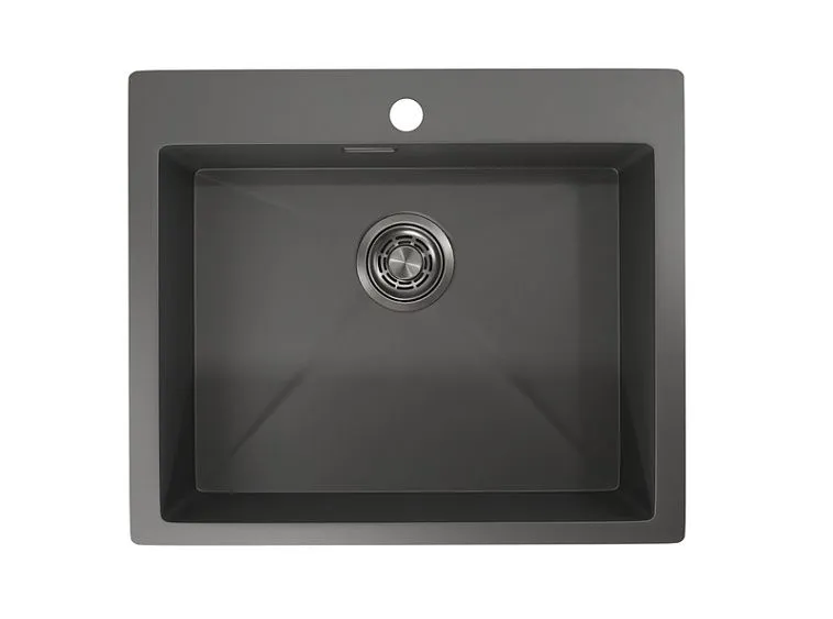 Кухонная мойка GRANULA GR-5951 графит/матовый