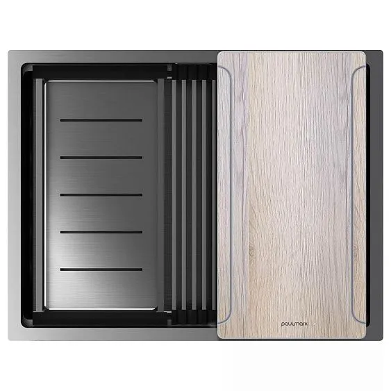 Кухонная мойка PAULMARK NEXT-MULTI SINK PM785845-GM