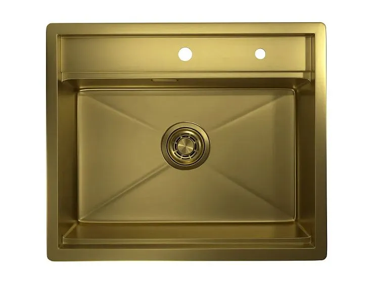 Кухонная мойка GRANULA KS-6051 золото/сатин