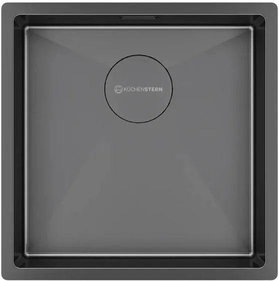 Кухонная мойка KUCHENSTERN KRAFT 45 вороненая сталь