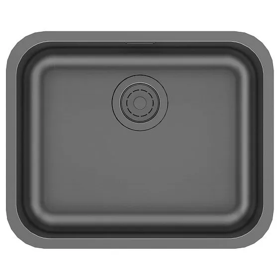 Кухонная мойка PAULMARK Vello 53 UNI вороненая сталь