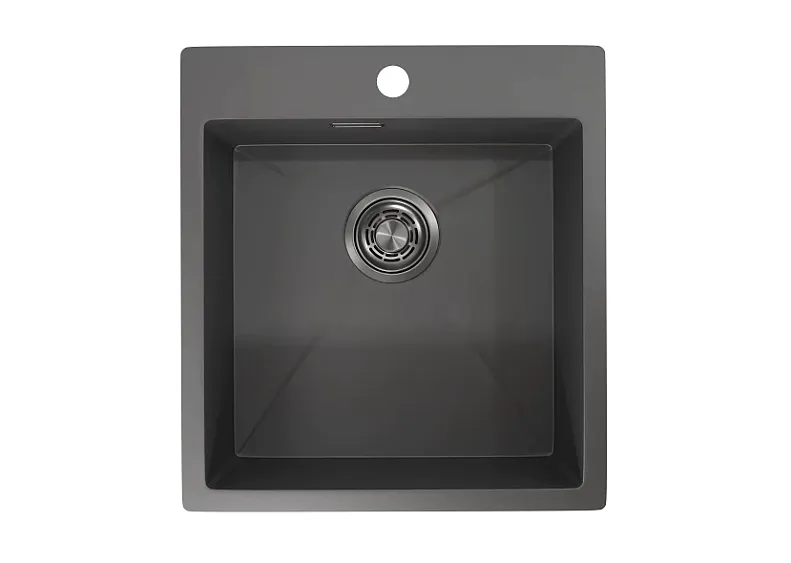 Кухонная мойка GRANULA GR-4600 графит/матовый