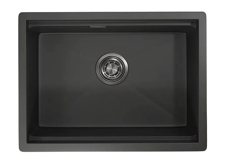 Кухонная мойка GRANULA KS-6045U черный/матовый