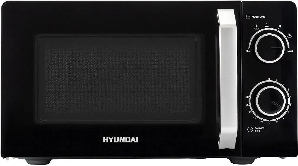 Микроволновая печь HYUNDAI HYM-M2052 черный/серебристый