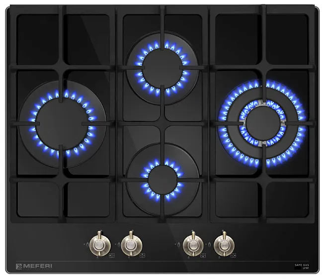 Варочная поверхность MEFERI MGH604BK GLASS RETRO