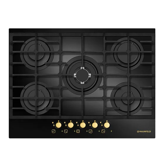 Газовая поверхность MAUNFELD MGHG.75.13RIG_BLACK GLASS