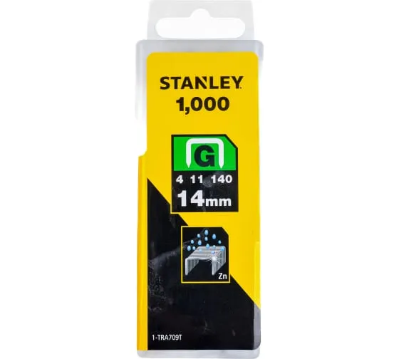 Скоба для степлера тип “g” STANLEY 1-tra709t