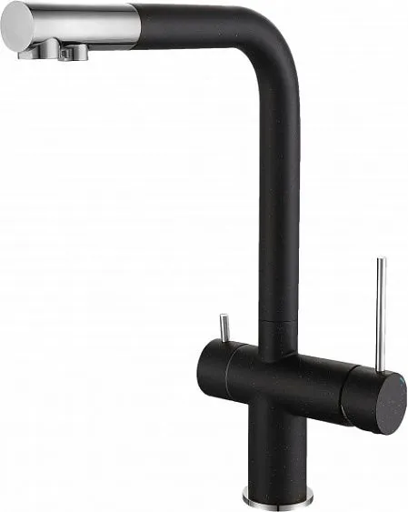 Смеситель RIVELATO Lugano nero cromo