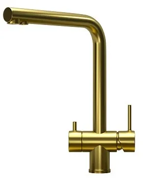 Смеситель GRANULA KS-7011 золото/сатин