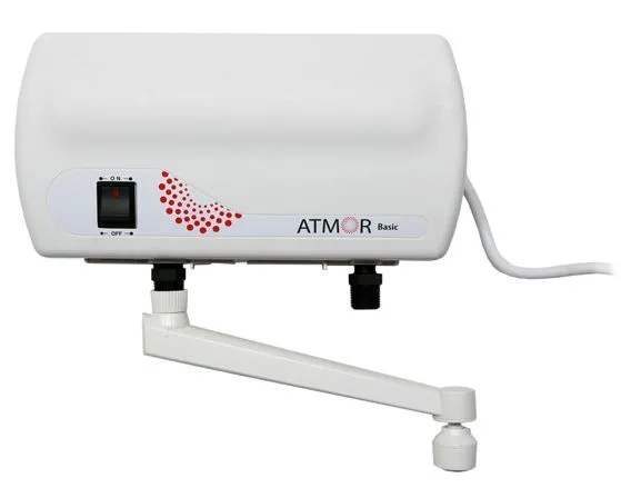 Проточный водонагреватель ATMOR basic 3,5 квт кран
