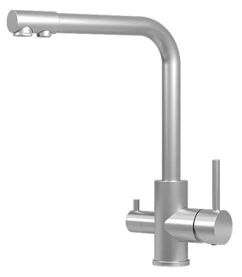 Смеситель GRANULA 5015 нержавеющая сталь