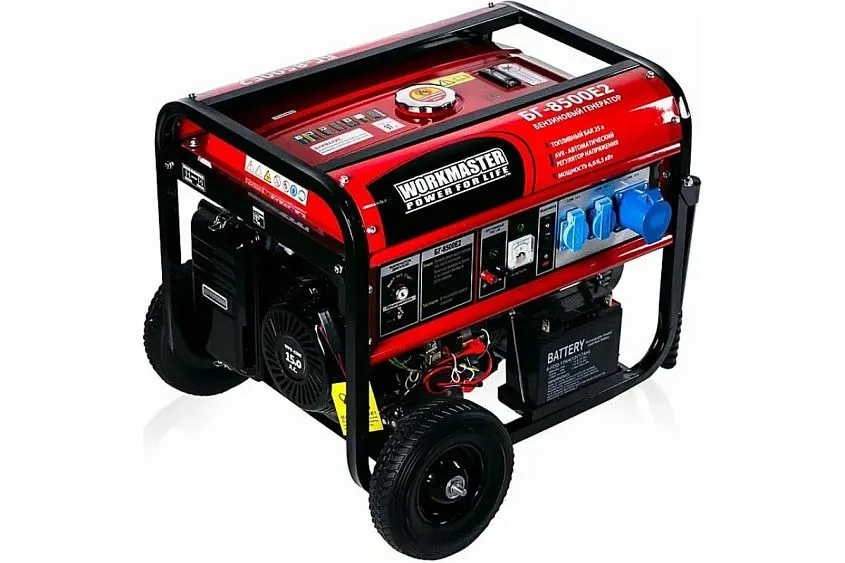 Бензиновый генератор WORKMASTER БГ-8500E2