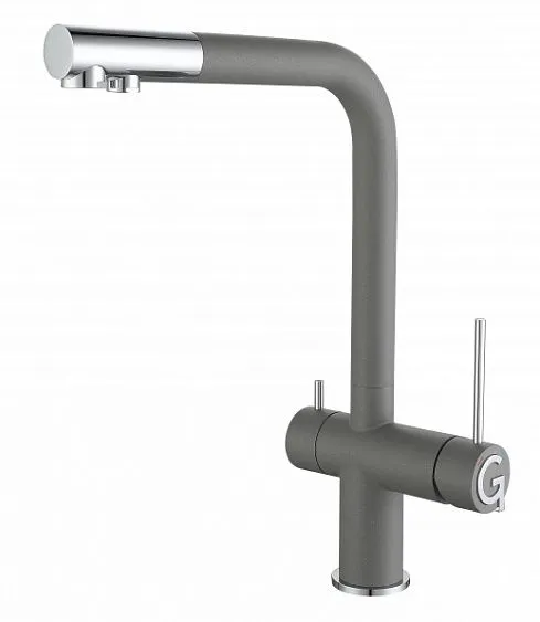 Смеситель RIVELATO Lugano grigio metallizzato cromo