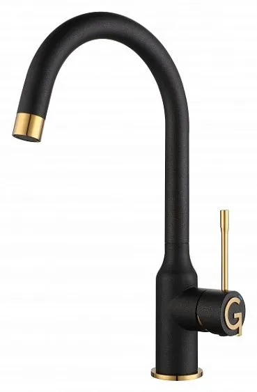 Смеситель RIVELATO Garda antracite oro