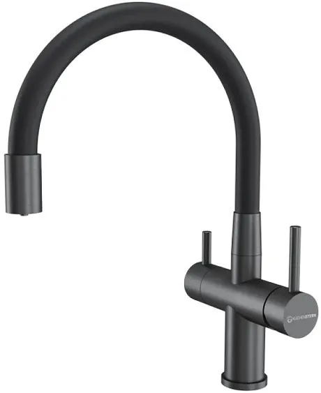 Смеситель KUCHENSTERN WURM-FE вороненая сталь