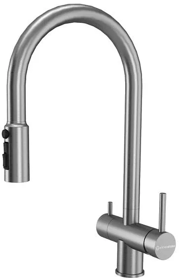 Смеситель KUCHENSTERN UBER-FS 412SS40 нержавеющая сталь