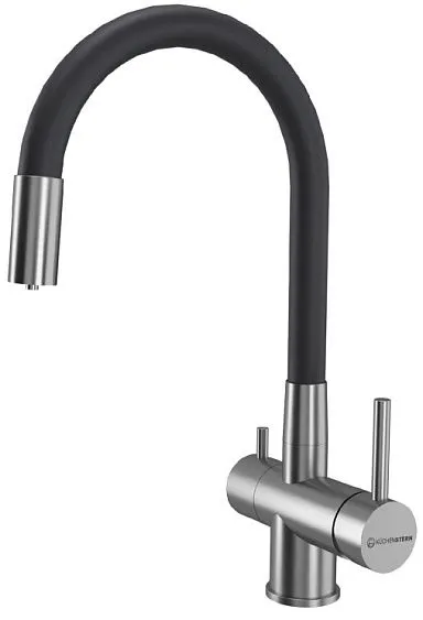 Смеситель KUCHENSTERN FLEX-FS 413SS40 нержавеющая сталь