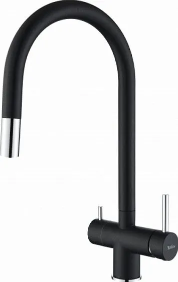 Смеситель RIVELATO Trevi nero cromo