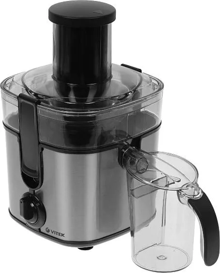 Соковыжималка VITEK VT-1600 (MC) стальной/черный