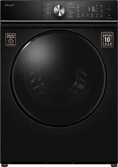 Стиральная машина WEISSGAUFF WM 47148 DC Inverter Steam Black