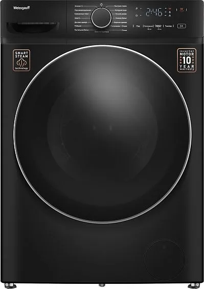 Стиральная машина WEISSGAUFF WM 4627 Touch Inverter Steam Black