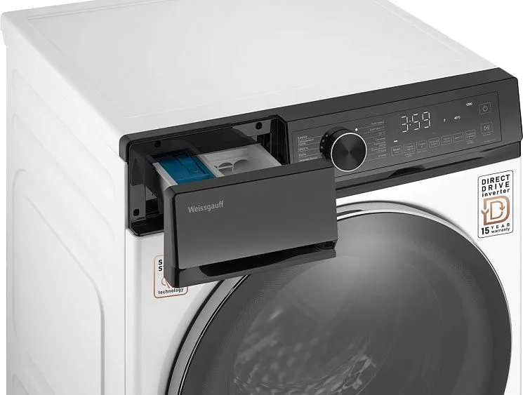 Стиральная машина WEISSGAUFF WM 60212 Direct Drive Inverter Steam