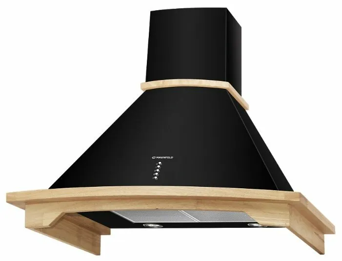 Вытяжка MAUNFELD gretta 90 b (black) nonpainted (неокрашенное дерево)