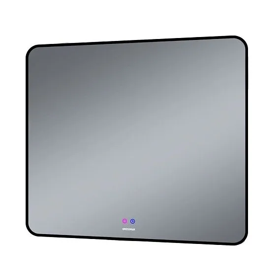 Зеркало GROSSMAN ELEGANS-норма BLACK 900х800х45 мм 1790802